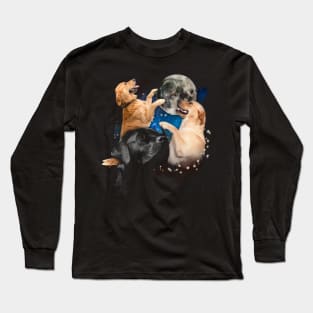 Labrador Dog Moon with Labrador Retriever-inspired Fashion Statements Long Sleeve T-Shirt